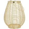 imageDeco 79 Metal Decorative Candle Lantern with Thin Metal Handle 8quot x 8quot x 11quot Gold