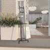 imageDeco 79 Metal Display Easel Large Adjustable 3 Tier Floor Standing Easel with Chain Support Display Stand 16quot x 19quot x 57quot GoldBlack