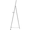 imageDeco 79 Metal Display Easel Large Adjustable 3 Tier Floor Standing Easel with Chain Support Display Stand 16quot x 19quot x 57quot GoldBlack