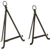 imageDeco 79 Metal Display Easel Tabletop Easel with Foldable Stand Set of 2 Display Stand 13quot 15quotH BronzeBronze