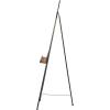 imageDeco 79 Metal Display Easel Tall Adjustable 3 Tier Floor Standing Easel with Chain Support and Wood Accents Display Stand 19quot x 23quot x 66quot BlackBLACK