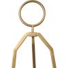imageDeco 79 Metal Display Easel Tall Adjustable 3 Tier Floor Standing Easel with Chain Support and Wood Accents Display Stand 19quot x 23quot x 66quot BlackGold