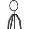 imageDeco 79 Metal Display Easel Tall Adjustable 3 Tier Floor Standing Easel with Chain Support and Wood Accents Display Stand 19quot x 23quot x 66quot BlackBLACK