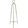 imageDeco 79 Metal Display Easel Tall Adjustable 3 Tier Floor Standing Easel with Chain Support and Wood Accents Display Stand 19quot x 23quot x 66quot BlackGold