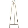 imageDeco 79 Metal Display Easel Tall Adjustable 3 Tier Floor Standing Easel with Chain Support and Wood Accents Display Stand 19quot x 23quot x 66quot BlackGold