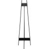 imageDeco 79 Metal Display Easel Tall Adjustable 3 Tier Floor Standing Easel with Chain Support and Wood Accents Display Stand 19quot x 23quot x 66quot BlackBLACK