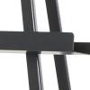imageDeco 79 Metal Extra Large Free Standing Adjustable Display Stand Easel with Foldable Stand 24quot x 17quot x 70quot BlackBlack