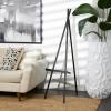 imageDeco 79 Metal Extra Large Free Standing Adjustable Display Stand Easel with Foldable Stand 24quot x 17quot x 70quot BlackBlack