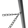imageDeco 79 Metal Extra Large Free Standing Adjustable Display Stand Easel with Foldable Stand 24quot x 17quot x 70quot BlackBlack