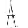 imageDeco 79 Metal Extra Large Free Standing Adjustable Display Stand Easel with Foldable Stand 24quot x 17quot x 70quot BlackBlack