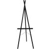 imageDeco 79 Metal Extra Large Free Standing Adjustable Display Stand Easel with Foldable Stand 24quot x 17quot x 70quot BlackBlack