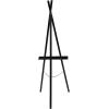 imageDeco 79 Metal Extra Large Free Standing Adjustable Display Stand Easel with Foldable Stand 24quot x 17quot x 70quot BlackBlack