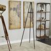 imageDeco 79 Metal Extra Large Free Standing Adjustable Display Stand Easel with Foldable Stand 24quot x 17quot x 70quot BlackBlack