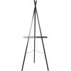 imageDeco 79 Metal Extra Large Free Standing Adjustable Display Stand Easel with Foldable Stand 24quot x 17quot x 70quot BlackBlack