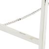 imageDeco 79 Metal Extra Large Free Standing Adjustable Display Stand Easel with Foldable Stand 24quot x 17quot x 70quot BlackWhite