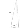 imageDeco 79 Metal Extra Large Free Standing Adjustable Display Stand Easel with Foldable Stand 24quot x 17quot x 70quot BlackWhite