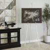 imageDeco 79 Metal Extra Large Free Standing Adjustable Display Stand Easel with Foldable Stand 24quot x 17quot x 70quot BlackWhite
