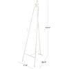 imageDeco 79 Metal Extra Large Free Standing Adjustable Display Stand Easel with Foldable Stand 24quot x 17quot x 70quot BlackWhite