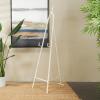 imageDeco 79 Metal Extra Large Free Standing Adjustable Display Stand Easel with Foldable Stand 24quot x 17quot x 70quot BlackWhite