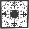 imageDeco 79 Metal Fleur De Lis Home Wall Decor Wire Scroll Wall Sculpture with Gold Accents Set of 4 Wall Art 16quotW 16quotH Brown16L x 16W