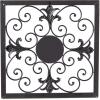 imageDeco 79 Metal Fleur De Lis Home Wall Decor Wire Scroll Wall Sculpture with Gold Accents Set of 4 Wall Art 16quotW 16quotH Brown16L x 16W