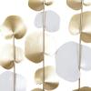 imageDeco 79 Metal Floral Cutout Wall Decor with White Accents Set of 2 12quotW 34quotH Gold12L x 15W