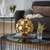 imageDeco 79 Metal Floral Decorative Sculpture Home Decor Statue Accent Figurine 9quot x 9quot x 9quot Gold