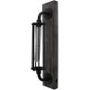 imageDeco 79 Metal Geometric Room Accent Lamp Battery Operated Table Lamp with Included Fixed LED Light Lamp 4quot x 6quot x 20quot Black