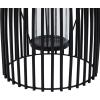 imageDeco 79 Metal Indoor Outdoor Candle Lantern Decorative Lantern Candle Holder with Handle Lantern 8quot x 8quot x 12quot BlackBlack