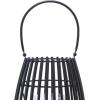 imageDeco 79 Metal Indoor Outdoor Candle Lantern Decorative Lantern Candle Holder with Handle Lantern 8quot x 8quot x 12quot BlackBlack