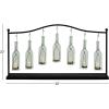 imageDeco 79 Metal Indoor Outdoor Candle Lantern Hanging Bottle Decorative Lantern Candle Holder Lantern 36quot x 6quot x 20quot Black