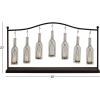 imageDeco 79 Metal Indoor Outdoor Candle Lantern Hanging Bottle Decorative Lantern Candle Holder Lantern 36quot x 6quot x 20quot Black