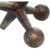 imageDeco 79 Metal Jack Decorative Sculpture Home Decor Statues Set of 3 Accent Figurines 5quot 7quot 9quotW GrayGold