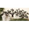 imageDeco 79 Metal Leaf Home Wall Decor Long Scrolled Wall Sculpture with Beaded Accents Wall Art 47quot x 1quot x 14quot RedBlue