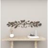 imageDeco 79 Metal Leaf Home Wall Decor Wall Sculpture Wall Art 48quot x 1quot x 12quot BlueBlue