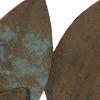 imageDeco 79 Metal Leaf Home Wall Decor Wall Sculpture Wall Art 48quot x 1quot x 12quot BlueBlue