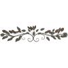 imageDeco 79 Metal Leaf Home Wall Decor Wall Sculpture Wall Art 48quot x 1quot x 12quot BlueBlue