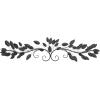 imageDeco 79 Metal Leaf Home Wall Decor Wall Sculpture Wall Art 48quot x 1quot x 12quot BlueBlue
