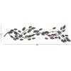 imageDeco 79 Metal Leaf Home Wall Decor Wall Sculpture Wall Art 48quot x 1quot x 12quot BlueBrown