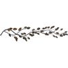 imageDeco 79 Metal Leaf Home Wall Decor Wall Sculpture Wall Art 48quot x 1quot x 12quot BlueBrown
