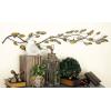 imageDeco 79 Metal Leaf Home Wall Decor Wall Sculpture Wall Art 48quot x 1quot x 12quot BlueBrown