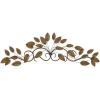 imageDeco 79 Metal Leaf Home Wall Decor Wall Sculpture Wall Art 48quot x 1quot x 12quot BlueBrown