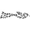 imageDeco 79 Metal Leaf Home Wall Decor Wall Sculpture Wall Art 48quot x 1quot x 12quot BlueBrown