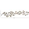 imageDeco 79 Metal Leaf Home Wall Decor Wall Sculpture Wall Art 48quot x 1quot x 12quot BlueBrown