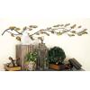 imageDeco 79 Metal Leaf Home Wall Decor Wall Sculpture Wall Art 48quot x 1quot x 12quot BlueBrown