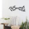 imageDeco 79 Metal Leaf Home Wall Decor Wall Sculpture Wall Art 48quot x 1quot x 12quot BlueBrown