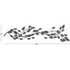imageDeco 79 Metal Leaf Home Wall Decor Wall Sculpture Wall Art 48quot x 1quot x 12quot BlueBrown