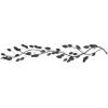 imageDeco 79 Metal Leaf Home Wall Decor Wall Sculpture Wall Art 48quot x 1quot x 12quot BlueBrown