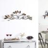 imageDeco 79 Metal Leaf Home Wall Decor Wall Sculpture Wall Art 48quot x 1quot x 12quot BlueBrown