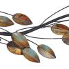 imageDeco 79 Metal Leaf Home Wall Decor Wall Sculpture Wall Art 48quot x 1quot x 12quot BlueBrown